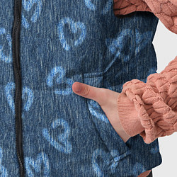 Детский жилет Hearts on denim, цвет: 3D-светло-серый — фото 2