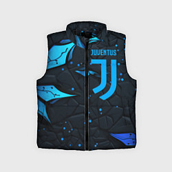 Детский жилет Juventus abstract blue logo, цвет: 3D-черный