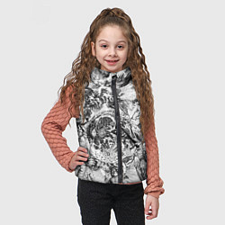 Детский жилет Тату битвы ангелов и демонов, цвет: 3D-черный — фото 2