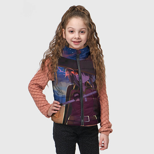 Детский жилет Коносуба Мэгумин / 3D-Черный – фото 3