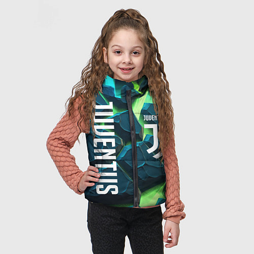 Детский жилет Juventus green neon / 3D-Красный – фото 3