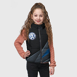 Детский жилет Фольцваген - синяя броня, цвет: 3D-светло-серый — фото 2