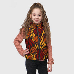 Детский жилет Hot Flames - паттерн, цвет: 3D-черный — фото 2