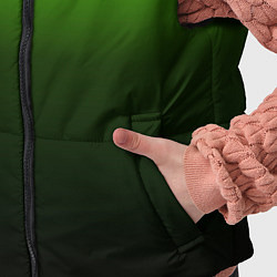 Детский жилет Градиент ядовитый зеленый - черный, цвет: 3D-черный — фото 2