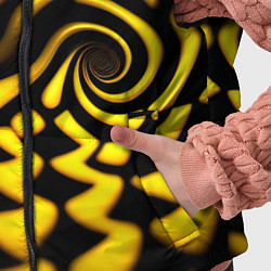 Детский жилет Желтая футболка с воронкой, цвет: 3D-черный — фото 2