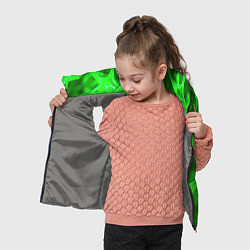 Детский жилет Geometry green, цвет: 3D-светло-серый — фото 2
