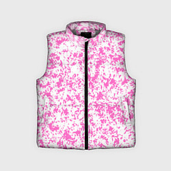 Детский жилет Паттерн розовый, цвет: 3D-светло-серый