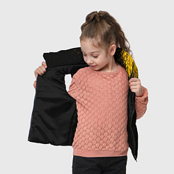 Детский жилет Danganronpa - gold gradient: надпись, символ, цвет: 3D-черный — фото 2