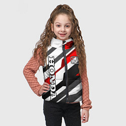 Детский жилет Honda - red and white, цвет: 3D-черный — фото 2