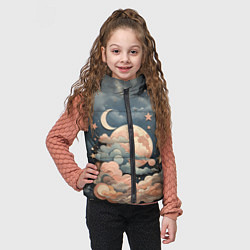 Детский жилет Волшебное ночное небо, цвет: 3D-светло-серый — фото 2