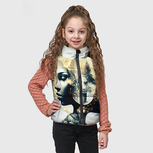 Детский жилет Игра разума в стиле абстрактный экспрессионизм / 3D-Черный – фото 3