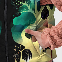 Детский жилет Звёздная ночь в сказочном лесу, цвет: 3D-красный — фото 2