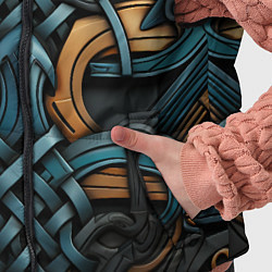 Детский жилет Асимметричный узор в скандинавском стиле, цвет: 3D-черный — фото 2