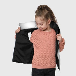 Детский жилет Hitman glitch на светлом фоне по-вертикали, цвет: 3D-черный — фото 2