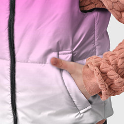 Детский жилет Розово-белый градиент, цвет: 3D-черный — фото 2