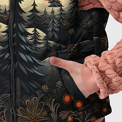 Детский жилет Зимний лес в ожидании праздника, цвет: 3D-черный — фото 2