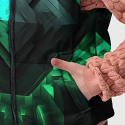Детский жилет Абстрактное ощущение зелени, цвет: 3D-черный — фото 2
