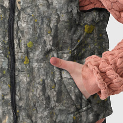 Детский жилет Узор коры дерева, цвет: 3D-светло-серый — фото 2