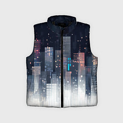 Детский жилет Инверсия дня, цвет: 3D-черный