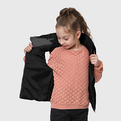Детский жилет Poppy Playtime glitch на темном фоне по-вертикали, цвет: 3D-черный — фото 2