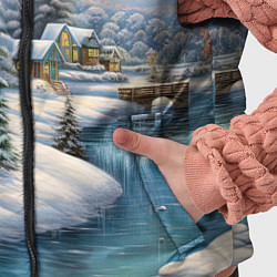 Детский жилет Зимняя маленькая речка, цвет: 3D-светло-серый — фото 2