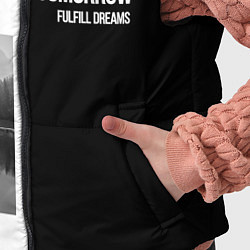Детский жилет Чёрно белый Stay always close be a guide мечты, цвет: 3D-черный — фото 2