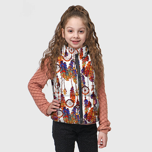 Детский жилет Ловцы снов этническое искусство / 3D-Черный – фото 3