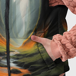 Детский жилет Природа на загадочной планете, цвет: 3D-черный — фото 2