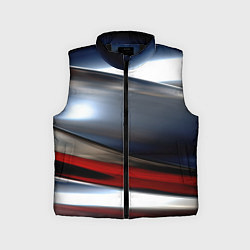 Детский жилет Темная металлическая абстракция, цвет: 3D-черный