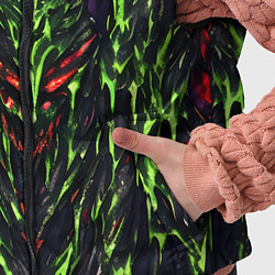 Детский жилет Green and red slime, цвет: 3D-черный — фото 2
