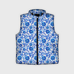 Детский жилет Гжель классика, цвет: 3D-черный