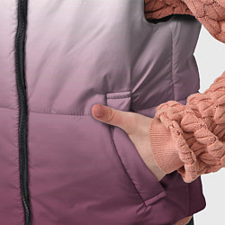 Детский жилет Туманный градиент бело-бордовый, цвет: 3D-светло-серый — фото 2