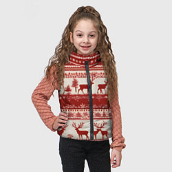 Детский жилет Красные олени, цвет: 3D-красный — фото 2