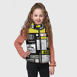 Детский жилет Инженерные знаки, цвет: 3D-светло-серый — фото 2