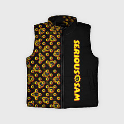Детский жилет Serious Sam pattern game, цвет: 3D-черный