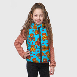 Детский жилет Мишки в цветных свитерах и сердечки, цвет: 3D-черный — фото 2