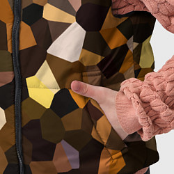 Детский жилет Кофейная мозаика, цвет: 3D-красный — фото 2