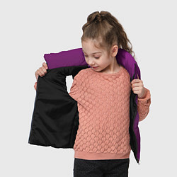 Детский жилет Темный сливовый с переливом, цвет: 3D-черный — фото 2