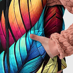 Детский жилет Color feathers - neon, цвет: 3D-красный — фото 2