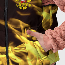 Детский жилет Имперская Россия желтый огонь, цвет: 3D-черный — фото 2