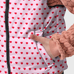 Детский жилет Мелкие сердечки паттерн, цвет: 3D-черный — фото 2