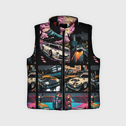 Детский жилет Japanese jdm art, цвет: 3D-красный
