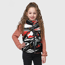 Детский жилет Мото-кросс, цвет: 3D-светло-серый — фото 2