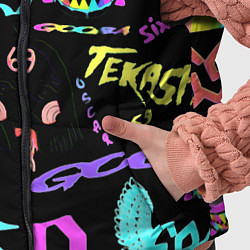 Детский жилет 6ix9ine logo rap bend, цвет: 3D-светло-серый — фото 2