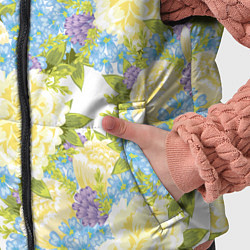 Детский жилет Пышные цветы, цвет: 3D-красный — фото 2