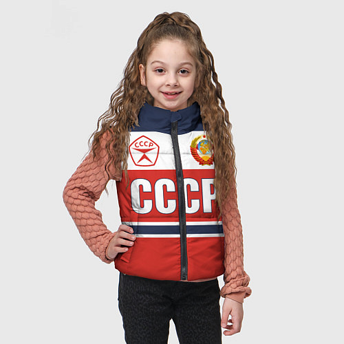 Детский жилет Союз Советских Социалистических Республик - СССР / 3D-Красный – фото 3
