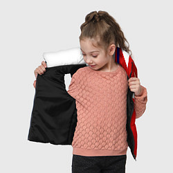 Детский жилет Россия геометрия спортивная, цвет: 3D-черный — фото 2