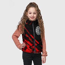 Детский жилет AC Milan sport grunge, цвет: 3D-красный — фото 2