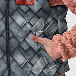 Детский жилет Dota - metal texture logo, цвет: 3D-светло-серый — фото 2