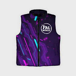 Детский жилет Palworld neon gaming, цвет: 3D-черный